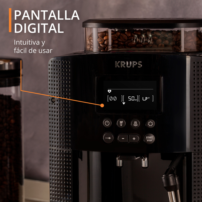 Cafetera superautomática Krups Arabica Display con tecnologia Quattro Force  · Krups · El Corte Inglés