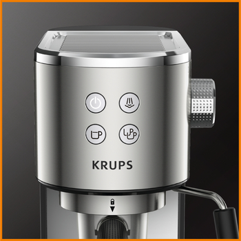 Krups Virtuoso XP442C cafetera, diseño compacto y elegante