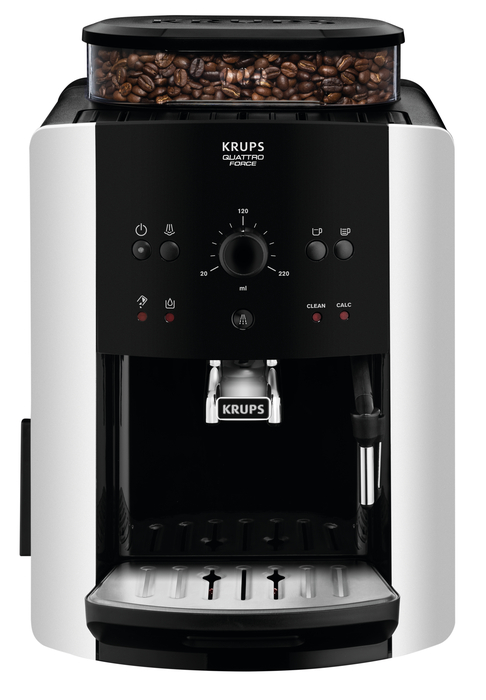 Krups EA810570 Cafetera automática 15 bares de presión, 1450 V, 1.6 L,  acero inoxidable + Espresseria Automatic Pastillas limpiadoras para  maquinas de