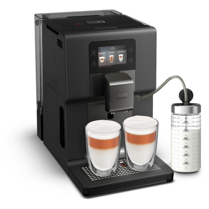 Cafetera Krups Intuition preference + EA875 super automática gris expreso  220V - 240V